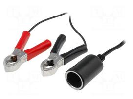Car lighter socket adapter | battery clamps,500mm leads | 5A