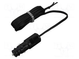 Cigarette lighter socket extension cord | cables | 20A | black