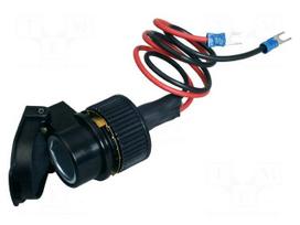 Car lighter socket adapter | car lighter socket x1 | 10A | black