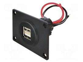 Automotive power supply | USB A socket x2 | 5A | Sup.volt: 12÷24VDC