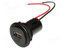 Automotive power supply | USB A socket | 3A | Sup.volt: 12÷24VDC