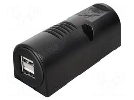 Automotive power supply | USB A socket x2 | 5A | Sup.volt: 12÷24VDC