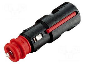 Cigarette lighter plug | screw terminal | 8A | Sup.volt: 12÷24VDC