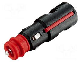Cigarette lighter plug | screw terminal | 16A | Sup.volt: 12÷24VDC