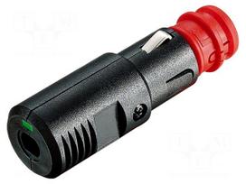 Cigarette lighter plug | screw terminal | 8A | Sup.volt: 12÷24VDC