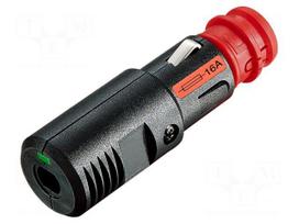 Cigarette lighter plug | screw terminal | 16A | Sup.volt: 12÷24VDC