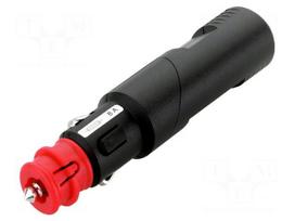 Cigarette lighter plug | screw terminal | 8A | Sup.volt: 12÷24VDC