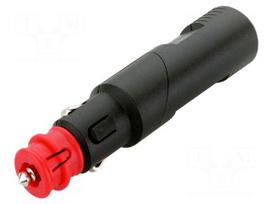 Cigarette lighter plug | screw terminal | 8A | Sup.volt: 12÷24VDC