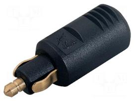 Cigarette lighter plug | screw terminal | 8A | Sup.volt: 12÷24VDC