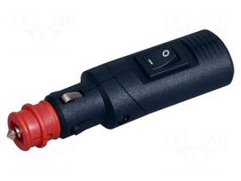 Cigarette lighter plug | screw terminal | 8A | Sup.volt: 12÷24VDC