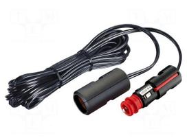 Cigarette lighter socket extension cord | 8A | Sup.volt: 12÷24VDC