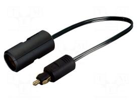 Cigarette lighter socket extension cord | 8A | Sup.volt: 12÷24VDC