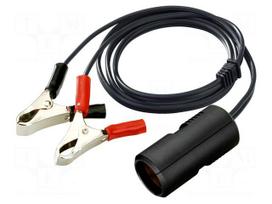 Car lighter socket adapter | car lighter socket x1 | 8A | black | 1m