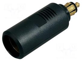 Car lighter socket adapter | car lighter socket x1 | 16A | black