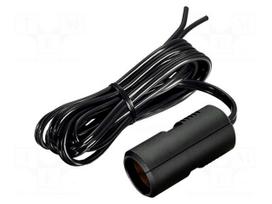 Cigarette lighter socket extension cord | 8A | Sup.volt: 12÷24VDC