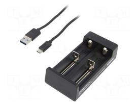 Charger: microprocessor-based | Li-Ion | 1A | Cells quantity: 2