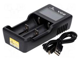 Charger: microprocessor-based | Li-Ion | 0.5A | Cells quantity: 2