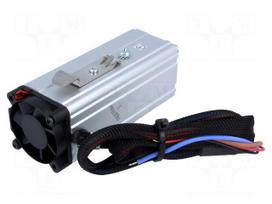 Blower heater | CIRRUS 40/2 | 200W | 12VDC | IP20 | DIN EN50022 35mm
