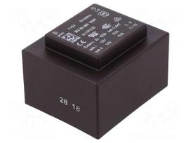 Transformer: encapsulated | 10VA | 115VAC | 12V | 12V | 417mA | 417mA