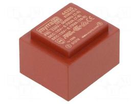 Transformer: encapsulated | 1.5VA | 230VAC | 15V | 15V | 50mA | 50mA