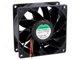 Fan: DC | axial | 12VDC | 92x92x38mm | 204.21m3/h | 57.6dBA | Out: F type