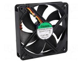 Fan: DC | axial | 24VDC | 120x120x25mm | 127.5m3/h | 34dBA | ball bearing