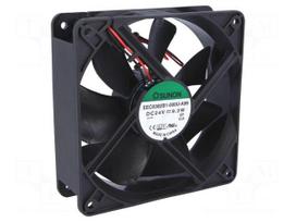 Fan: DC | axial | 24VDC | 120x120x38mm | 234.4m3/h | 48dBA | ball bearing