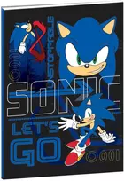 Sonic the Hedgehog: Greitai žengianti Sonic the Hedgehog B/5 linijinis užrašų knygelė, 40 puslapių