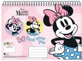 Disney Minnie Joy spiralinis eskizų sąsiuvinis A/4, 30 lapų