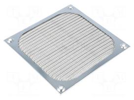 Filter | 120x120mm | Mat: metal | Mounting: screw | A: 118.87mm | E: 3.2mm