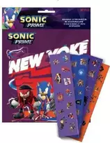 Sonic the Hedgehog New Yoke lipdukų albumas su 50 lipdukų