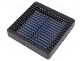 Guard | 120x120mm | Mat: plastic | Mounting: screw | Kit: with filter