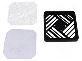 Guard | 80x80mm | Mat: plastic | Mounting: screw | A: 81mm | B: 5.6mm