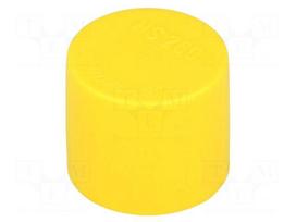 Cap | Body: yellow | Øint: 55.7mm | H: 20mm | Mat: LDPE | Mounting: push-in