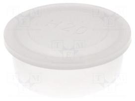 Plugs | Body: semi-transparent | Out.diam: 35.5mm | H: 12mm | Mat: LDPE