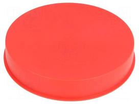 Plugs | Body: red | Out.diam: 166mm | H: 28mm | Mat: LDPE | Shape: round
