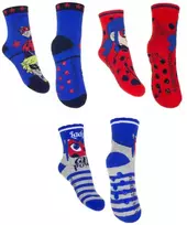 „Miraculous Ladybug“ vaikiškos storos neslystančios kojinės 23-34