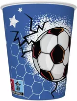 Popieriniai puodeliai „Futbolas“ 8 vnt. po 250 ml