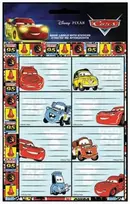 Disney Cars Žaibo užrašinės etiketė su lipdukais - 16 detalių