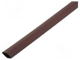 Heat shrink sleeve | glueless | 2: 1 | 12.7mm | L: 1m | brown | -55÷125°C