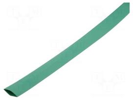 Heat shrink sleeve | glueless | 2: 1 | 12.7mm | L: 1m | green | -55÷125°C