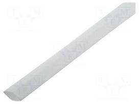 Heat shrink sleeve | glueless | 2: 1 | 12.7mm | L: 1m | white | -55÷125°C