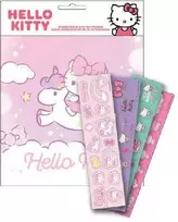 Lipdukų albumas „Hello Kitty“ vienaragio formos su 50 lipdukų