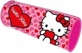Hello Kitty širdelės formos pieštukų dėklas, 23 cm
