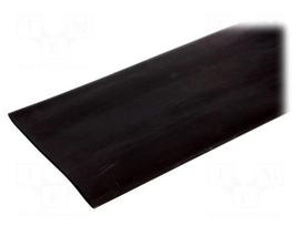 Heat shrink sleeve | glueless | 2: 1 | 76.2mm | L: 1m | black | -55÷125°C