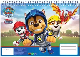 „Paw Patrol“ riteriai, A/4 spiralinis eskizų sąsiuvinis, 30 lapų