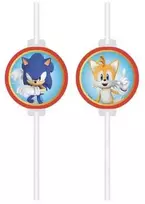 „Globos Europe Bv“ „Sonic Speed“ popieriniai šiaudeliai, 4 vnt.