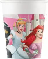 „Disney Princess“ „Create Your World“ popieriniai puodeliai, 8 vnt., po 200 ml, FSC