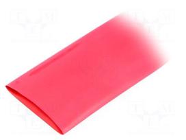 Heat shrink sleeve | 2: 1 | 50.8mm | L: 1.2m | red | polyolefine | 5pcs.