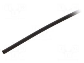 Heat shrink sleeve | 2: 1 | 2.36mm | L: 1.2m | black | polyolefine